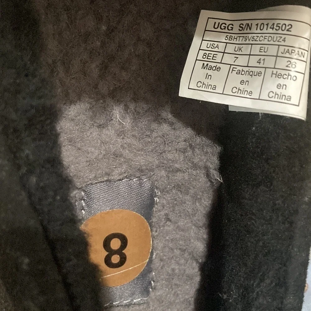 ugg Henrick Bomber Driving Shoes Men Size 8 EE Slip On Loafers 1014502 - NEW - Picture 4 of 5